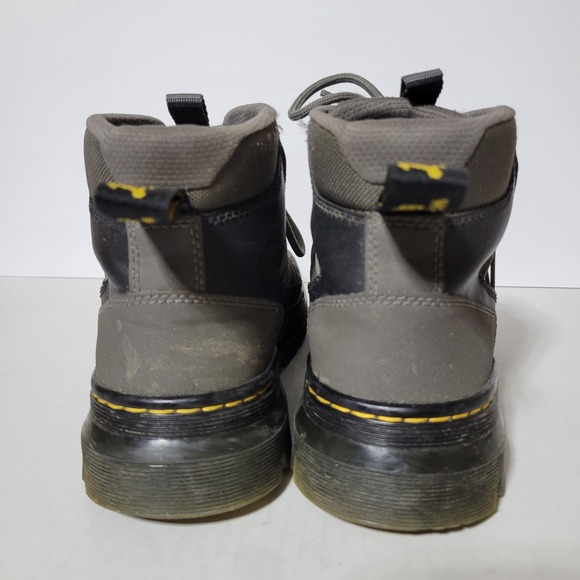 Dr. Doc Martens Buwick Grey Black Utility Boots Unisex Mens 8 Womens 9 - Picture 6 of 8